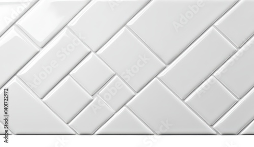 White ceramic tile pattern photo