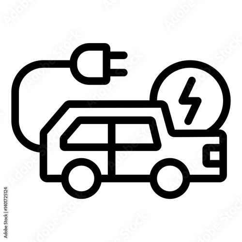 electric car icon
