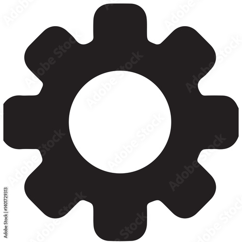 setting icon. gear icon isolated on white background—4000x4000px illustration.