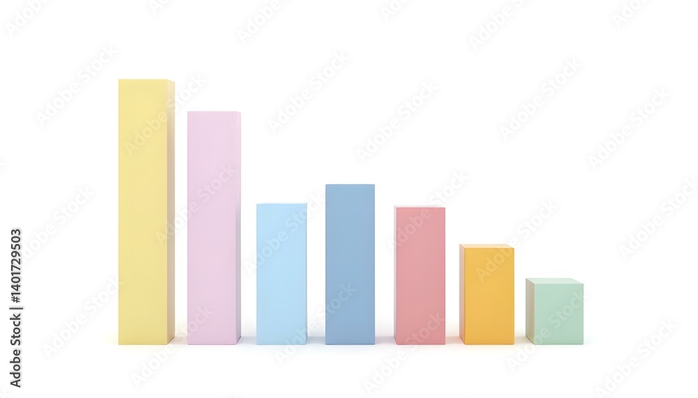 Colorful Bar Graph Representing Business Growth and Success Colorful Bar Graph Representing Business Growth and Success