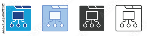 Sitemap Icons Collection – Multiple Vector Styles Icons