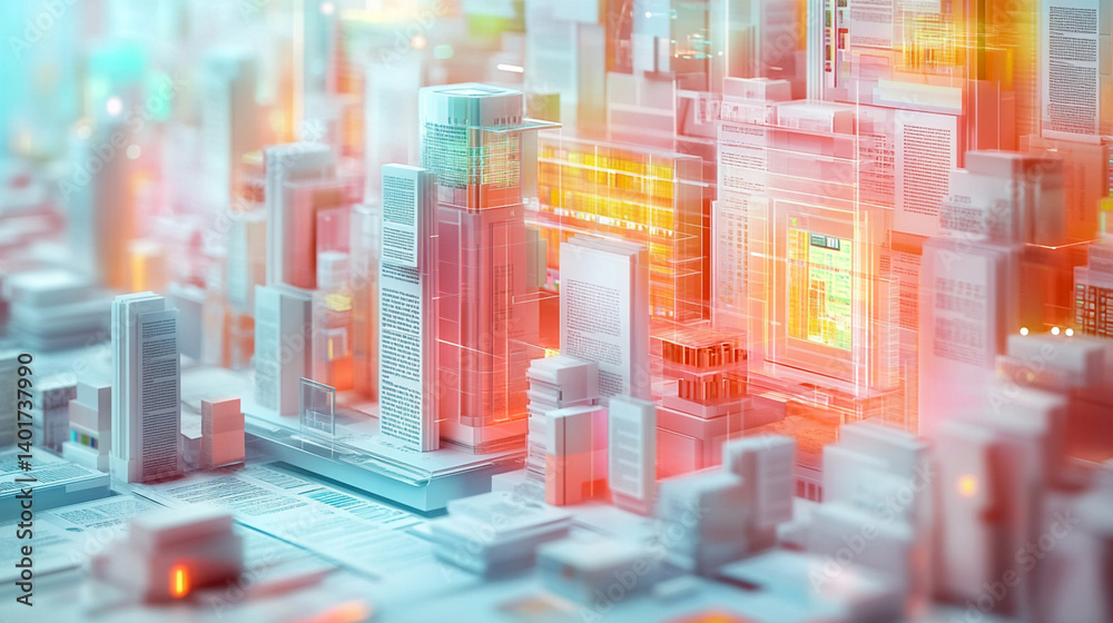 Fototapeta premium abstract city lights