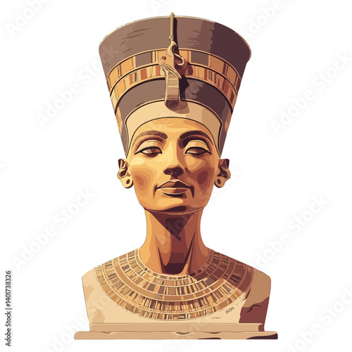 Ancient Egyptian Queen Nefertiti Bust – One of the most recognizable sculptures