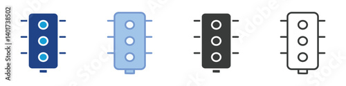 Trafic light Icons Collection – Multiple Vector Styles Icons