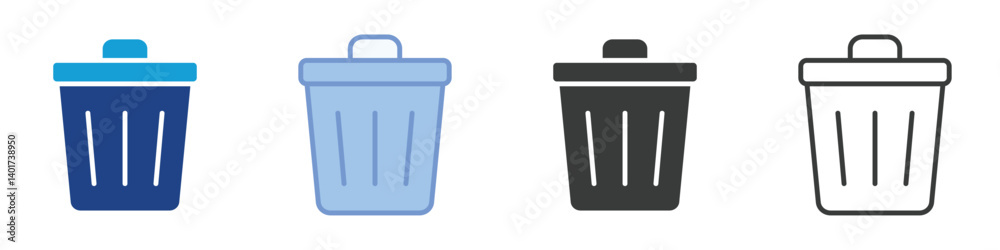 Trash Icons Collection – Multiple Vector Styles Icons Trash Icons Collection – Multiple Vector Styles Icons