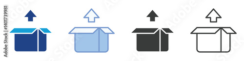 Unboxing Icons Collection – Multiple Vector Styles Icons