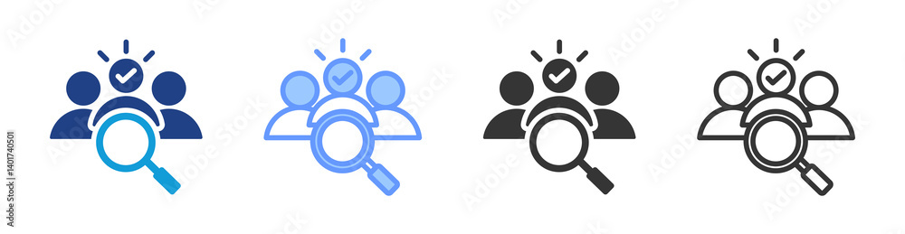Recruiting icon set multiple style collection Recruiting icon set multiple style collection