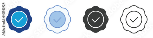 Verified Icons Collection – Multiple Vector Styles Icons