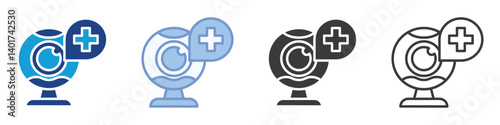 Webcam Icons Collection – Multiple Vector Styles Icons