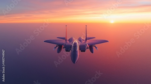 Majestic Eagle F-15 at Sunset