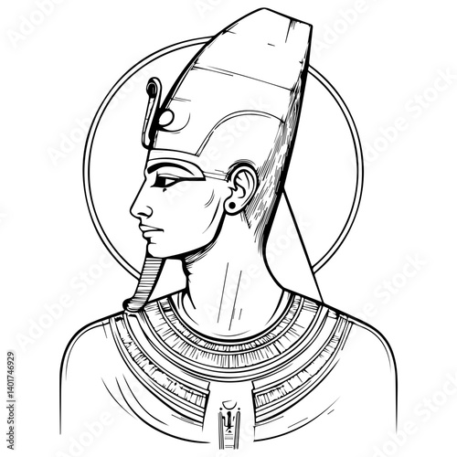 Egyptian god Osiris.