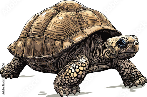 turtle on a white background