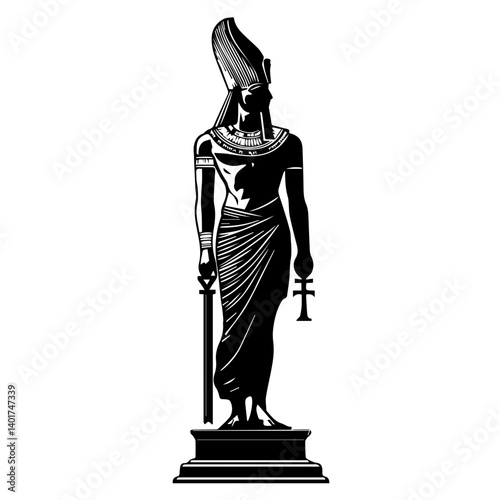 Egyptian god Osiris.