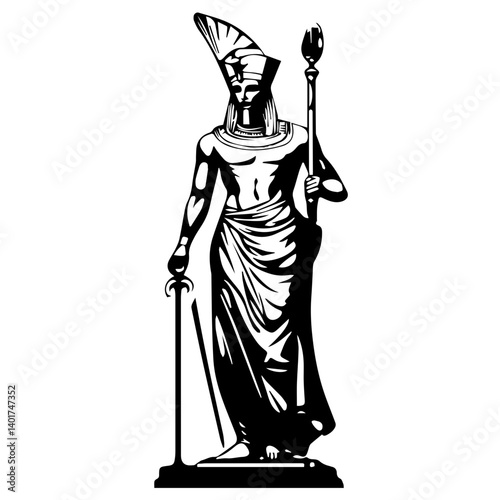 Egyptian god Osiris.