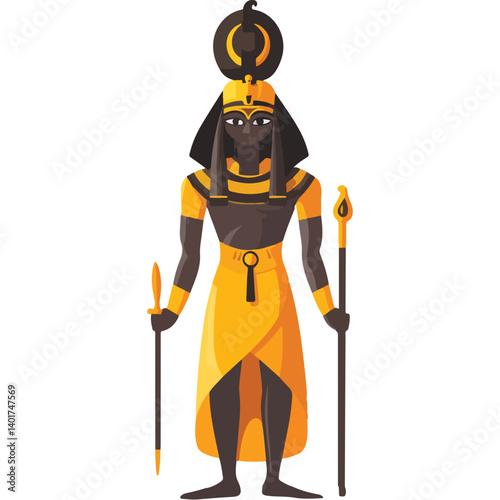 Egyptian god Osiris.