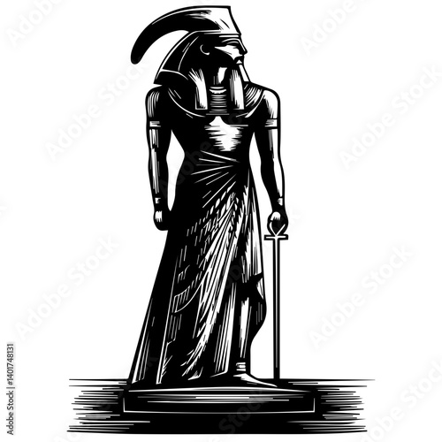 Egyptian god Osiris.