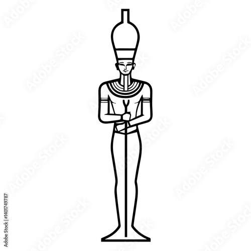 Egyptian god Osiris.