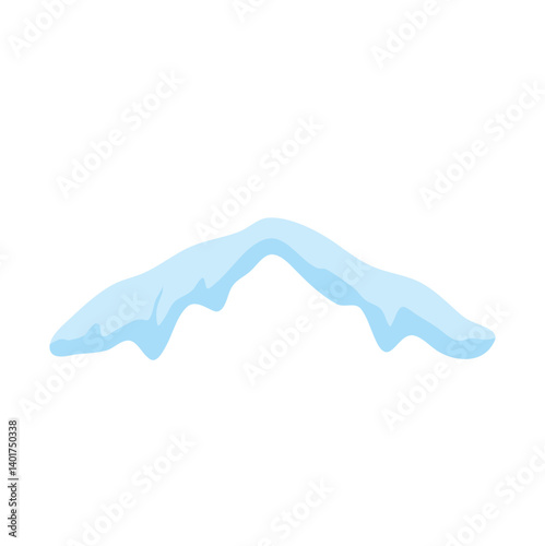 Snow ice caps vector illustration 