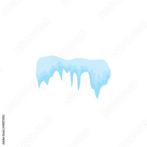 Snow ice caps vector illustration 