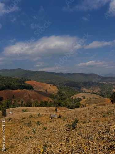 landscape with mountains