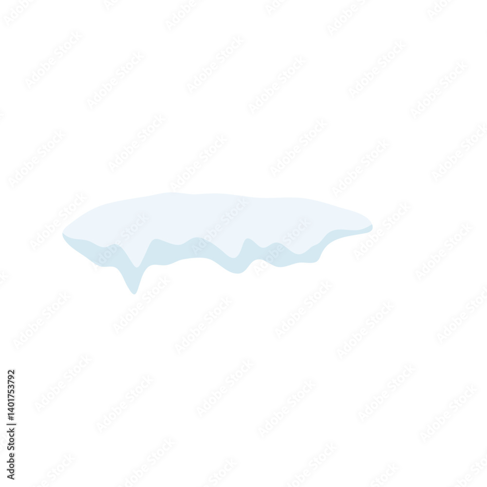 Snow caps. Snowdrifts and icicles, ice cap winter decoration. Winter snowy design elements Snow caps. Snowdrifts and icicles, ice cap winter decoration. Winter snowy design elements
