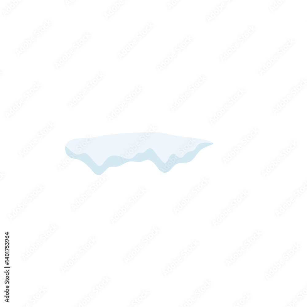 Snow caps. Snowdrifts and icicles, ice cap winter decoration. Winter snowy design elements Snow caps. Snowdrifts and icicles, ice cap winter decoration. Winter snowy design elements