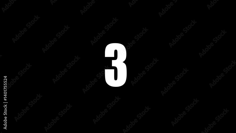 Random dial design illustration .Circle countdown timer one minute animation from 3 to 0 second animation . Modern flat design with animation . white color animation and black background . Random dial design illustration .Circle countdown timer one minute animation from 3 to 0 second animation . Modern flat design with animation . white color animation and black background .