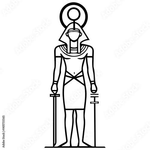 Ra the ancient Egyptian deity of the sun