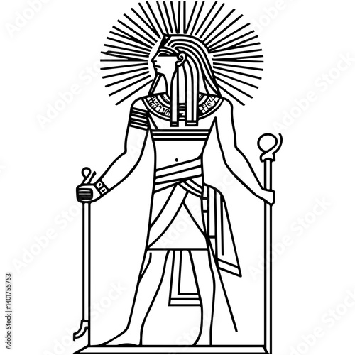 Ra the ancient Egyptian deity of the sun