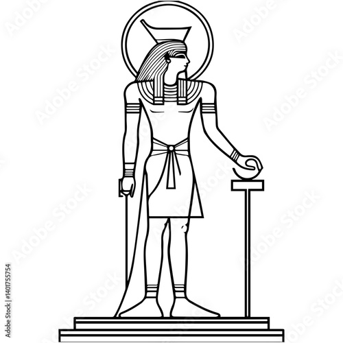 Ra the ancient Egyptian deity of the sun
