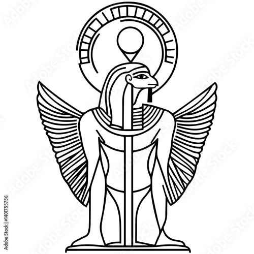 Ra the ancient Egyptian deity of the sun