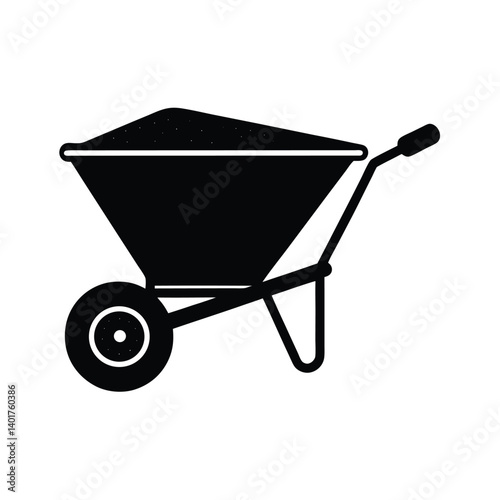 Isolated Fertilizer Spreader Farm Equipment Clipart
