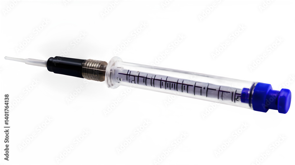 Fototapeta premium syringe isolated on white background