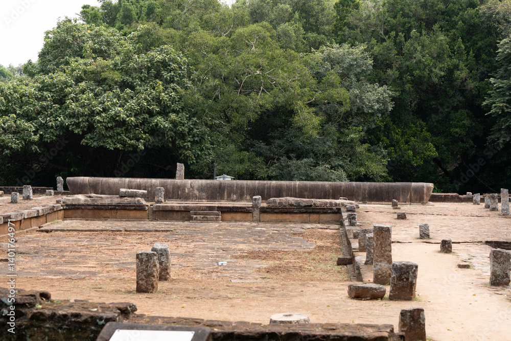 Fototapeta premium Ruins of an ancient Buddhist monastery. Mihintale 