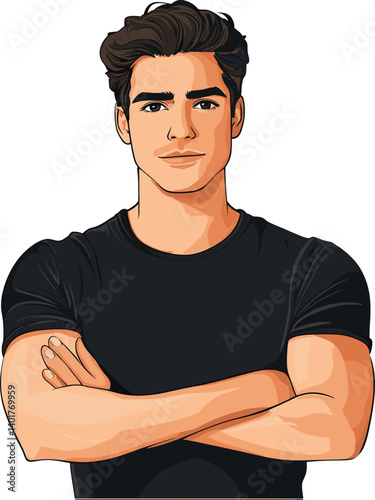 portrait of a handsome young man