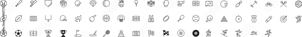 Sport – Essential Vector Icon Pack. over 60 carefully designed icons, this pack delivers the perfect visual tools for sports apps, fitness websites, training platforms, event branding, and more.