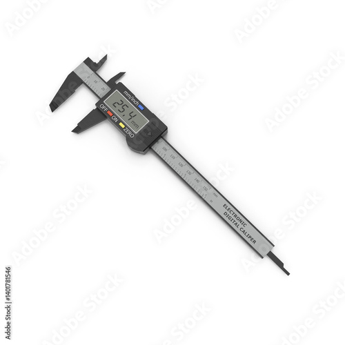 Electronic digital vernier caliper background