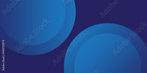Vector dark bluebackground with circles. Applicable for gift card illustration photo