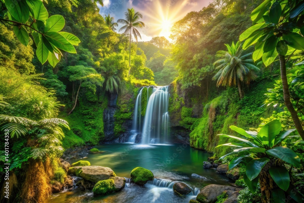 Hilo Hawaii Waterfall Photography: Lush Rainforest, Dolly Zoom, Vibrant Colors Hilo Hawaii Waterfall Photography: Lush Rainforest, Dolly Zoom, Vibrant Colors