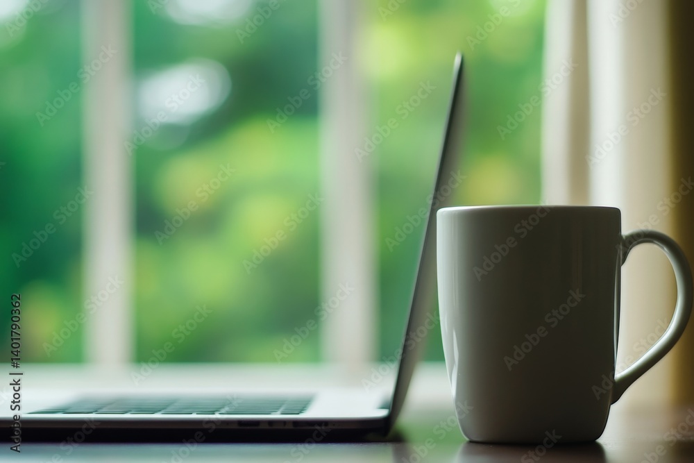 workspace with laptop