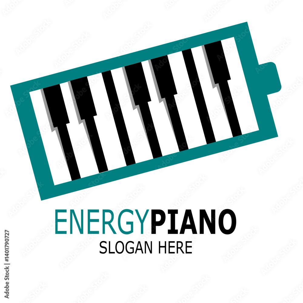 Obraz premium piano keys vector a illustration