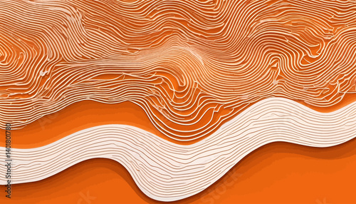 Orange-Abstract-Lines-Background-Modern-Art-Design