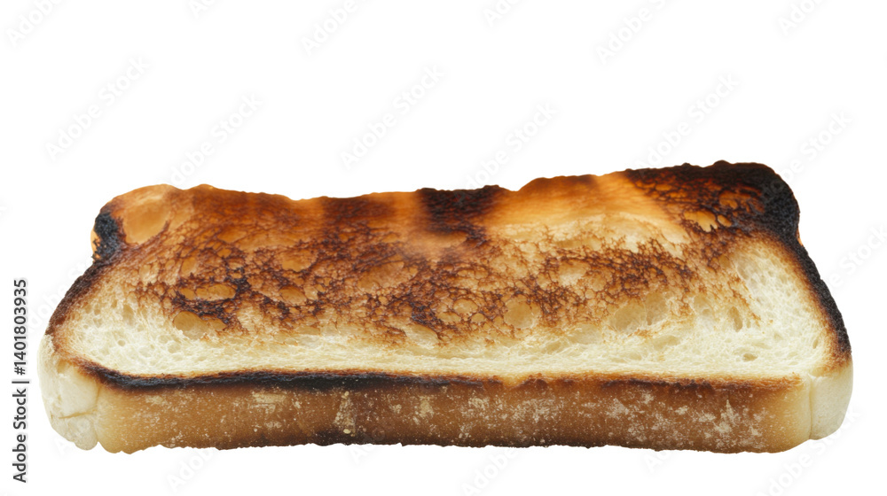 Lightly Toasted Bread Slice Isolated on White Background Lightly Toasted Bread Slice Isolated on White Background