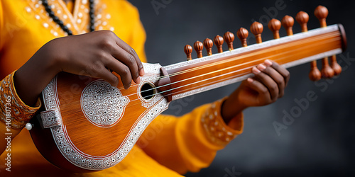 Obraz na płótnie sitar indian music