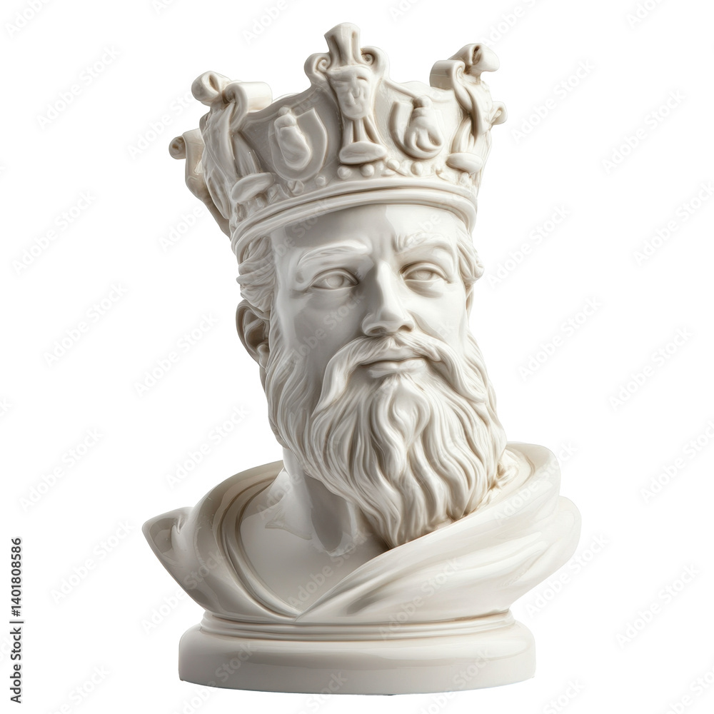 ultra realistic uhd photo of Ceramic king on transparent background ultra realistic uhd photo of Ceramic king on transparent background