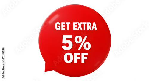 Eye-catching red promotional balloon with text 
