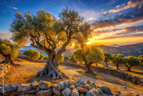 Spanish Olive Grove Landscape Photography: Ancient Trees, Sun-Drenched Hills, Andalusian Countryside