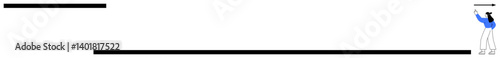 Individual moving black horizontal bars as adjustment or tuning metaphor. Ideal for balance, control, calibration, settings, comparison, decision-making, progress visualization, flat simple metaphor