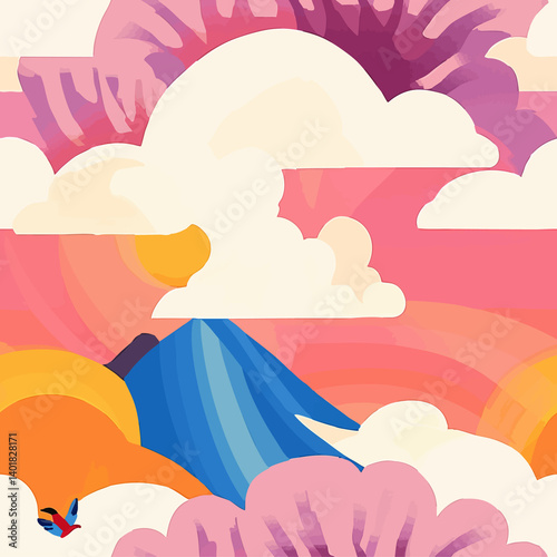 A vibrant collection of seamless patterns featuring abstract, playful, and nature-inspired designs, ideal for textile, wallpaper, and stationery. Includes urban, animal, and fantasy motifs.