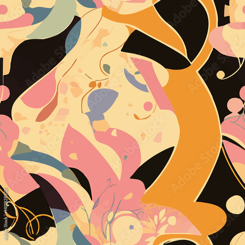 A vibrant collection of seamless patterns featuring abstract, playful, and nature-inspired designs, ideal for textile, wallpaper, and stationery. Includes urban, animal, and fantasy motifs.